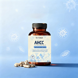 AHCC <b>capsules</b> are a natural immune-supporting supplement that protects the <b>liver</b> and provides antioxidant protection. - Product Image 5