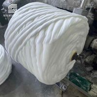 Polyester Tops Tow Fiber 2.5dx88mm 3dx88mm Semi-Dull Raw White Virgin Wool Yarn Spinning for Filling Material Concrete 3D