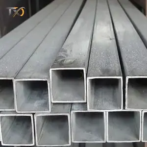 Çin'de yapılan sıcak daldırma 40*60mm 120x120 1045 Q345B Q235 Q195 ST37 galvanizli kare çelik boru 25Mm kalın duvar kalınlığı