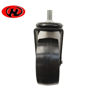<span class=keywords><strong>3</strong></span> Polegadas 75mm Preto Industrial TPE <span class=keywords><strong>Caster</strong></span> Roda Móveis Rodízio Roda - Product Image 5
