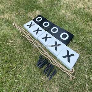 Jeux de plein air géants <span class=keywords><strong>Tic</strong></span> <span class=keywords><strong>Tac</strong></span> Toe, cour géante pour adultes, <span class=keywords><strong>Tic</strong></span> <span class=keywords><strong>Tac</strong></span> Toss en bois jumbo, jeu de pelouse de jardin de camping - Product Image 4