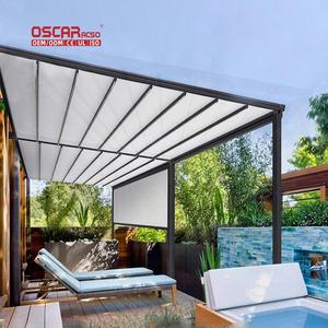 Techo retráctil motorizado Cierre automático Diseño moderno Jardín exterior Patio <span class=keywords><strong>Toldo</strong></span> retráctil - Product Image 3