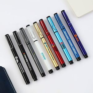Bolígrafo de Gel Negro de 0.5mm con Logotipo Personalizado Grabado con Láser, Material Metálico, Impresión UV, Marca No Borrable, para Oficina y Escuela - Product Image 2