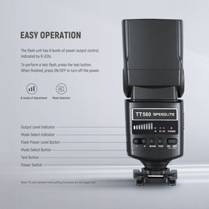 Flash pour appareil photo numérique <span class=keywords><strong>TTL</strong></span> portable <span class=keywords><strong>NEEWER</strong></span> TT560 pour appareils photo Canon, Sony, Nikon, Olympus et Pentax - Product Image 2