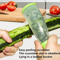 Multifunctionele groente- en fruitenschiller met afvalbak, keukenaccessoires, keukengadgets, creatieve opbergmesjes