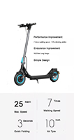 Precio al por mayor Elektro Roller 25 km/h Zhejiang 36V Litio 10 pulgadas Rueda Monopatino Elettric