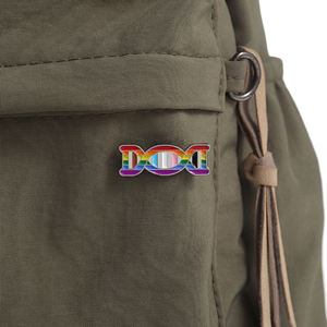 Pin de Esmalte con Rayas del Arcoíris LGBT, Pin de Solapa con Diseño de ADN Científico, Insignia de Orgullo Gay y Bisexual, Broches de Metal para Mochila, Camisa o Cuello - Product Image 2