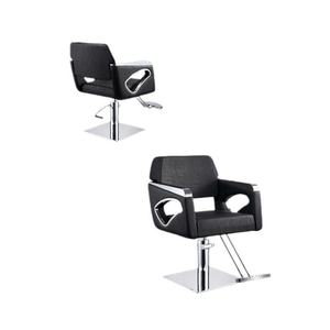 Sillón de Peluquería de Alta Gama, Giratorio y con Elevación, de Acero Inoxidable, Color Negro - Product Image 5