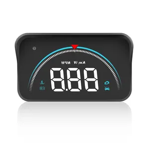 OBD 3.5 英寸 M8 GPS 抬头 LED 七彩显示屏车速里程表具有低电压报警