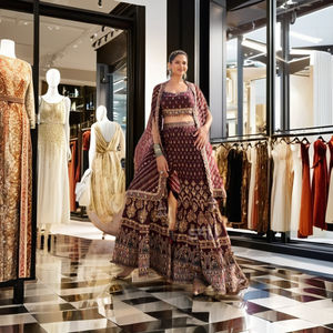 Exportador indio demandó Lehenga Choli bordado de seda y algodón para bodas y festivales - Product Image 3