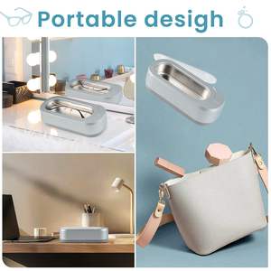 Limpiador de dentaduras multifuncional inteligente Digital de joyería OEM, limpiador ultrasónico de joyería para dentaduras, gafas eléctricas 12V inglés 18W - Product Image 5