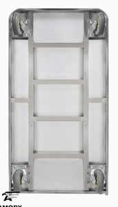 Carretilla de Plataforma Industrial de Acero Inoxidable, Carro de Servicio Plegable, Modelo ST450D-DX - Product Image 3