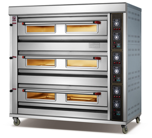 Équipement de boulangerie d'occasion en gros d'usine Fours <span class=keywords><strong>à</strong></span> pizza <span class=keywords><strong>à</strong></span> gaz pour boulangeries Verre Chine <span class=keywords><strong>Porte</strong></span> 1-pont 2 plateaux <span class=keywords><strong>Pain</strong></span> multifonctionnel noir - Product Image 4