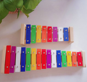 Instrument à percussion Orff Instrument à percussion à main en métal coloré 8 tons/15 tons jouant <span class=keywords><strong>du</strong></span> <span class=keywords><strong>piano</strong></span> - Product Image 5