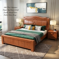 Vente directe usine – Lit de rangement en chêne massif couleur bois naturel, design moderne, durable, taille double, écologique, qualité FAS, trois couches