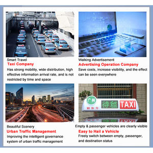 Pantalla LED Inteligente a Todo Color para Techo de Taxi, Publicidad en Tráfico Urbano, con Pantalla para Pasajeros, HD, Impermeable - Product Image 4