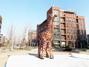 Décoration <span class=keywords><strong>de</strong></span> divertissement, <span class=keywords><strong>girafe</strong></span> géante gonflable personnalisée, aire <span class=keywords><strong>de</strong></span> jeux, sculpture d'animal gonflable imitée pour l'exposition - Product Image 2