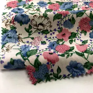 Shaoxing Textile Lower Price 100% Printed Rayon Fabric,Printed Rayon Challis Reactive Flower Woven Fabric