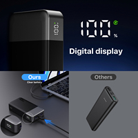Power Bank Portabel Pengisian Cepat Ponsel Digital Cerdas Kapasitas Tinggi Nobis USA Stock 45W 20000 MAh 20000mAh