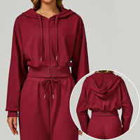Roregal automne hiver décontracté ample sweat à capuche course Fitness à manches longues fermeture éclair lâche respirant Fitness manteau