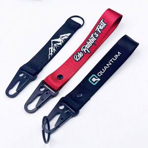 Llavero de nailon de alta calidad personalizado con logotipo bordado a color, para motocicleta, aviación, escalada, con mosquetón - Product Image 5