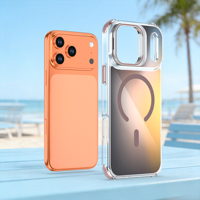 Coque de téléphone avec support d'objectif photo pour iPhone 11 12 13 14 15 16 17 Pro Max, antichoc magnétique avec béquille