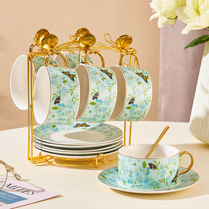European Ceramic Coffee <b>Cup</b> <b>Set</b> Home High-grade Exquisite Luxury Afternoon <b>Tea</b> <b>Set</b> Coffee <b>Cup</b> with Gift Box - Product Image 1