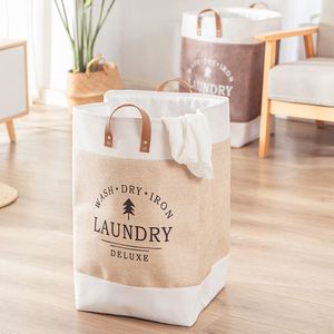 Panier à linge pliable en tissu pour la maison, grande capacité, pour vêtements et jouets - Product Image 6