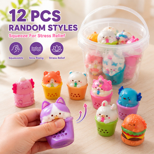 Nouveauté : Figurines Squishies en PU à remontée douce, jouets sensoriels à presser, décorations de bureau, cadeaux de fêtes pour enfants TOYSRUNNER - Product Image 3