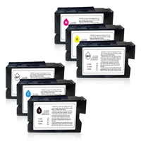 Cartouche d'encre DTG compatible avec puce pour imprimante textile Ricoh Ri1000 Ri1000X Ri2000 CMYK W1 W2 200ml Encre pigmentée