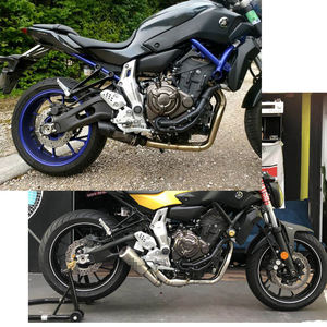 Sistema de Escape Completo para Motocicleta, Tubo Delantero Modificado, Silenciador de Escape Slip-on para YZF YAMAHA MT07 XSR 700 FZ-<span class=keywords><strong>07</strong></span> <span class=keywords><strong>MT</strong></span> <span class=keywords><strong>07</strong></span> - Product Image 6