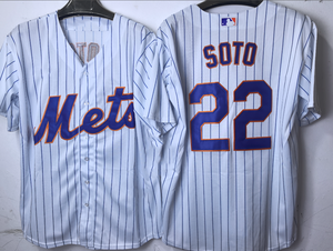 メンズニューファッションスポーツウェアジャージ工場卸売野球ジャージニューヨーク・メッツ12リンドールプラスサイズ - Product Image 4