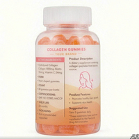 Gommes de collagène beauté à la biotine personnalisées en usine pour la peau, les cheveux et les antioxydants