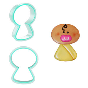 Ensemble de découpoirs à biscuits en plastique pour événements, moules à fondant en forme de cœur, bouteille de champagne, <span class=keywords><strong>biberon</strong></span> et sucette pour mariage, remise de diplôme, fête prénatale - Product Image 4