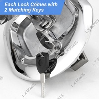 Loquet encastré en acier inoxydable poli pour boîte à outils, type queue de baleine, pour benne de pick-up, boîte de rangement de camion – Marchés AU, NZ, USA