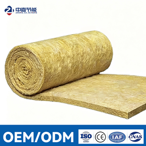 Rouleau de laine de roche résistante, isolation thermique, absorption acoustique, feutre en laine minérale ignifuge pour la construction - Product Image 1