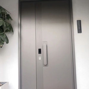 Porte en acier de marque supérieure maison moderne de luxe conception pare-balles porte de sécurité blindée externe en métal porte blindée de maison - Product Image 3