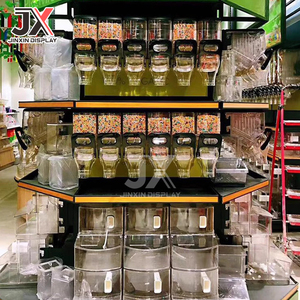 Treo Tường PC Số Lượng Lớn Thực Phẩm Dispenser Cho Siêu Thị Hiển Thị Cho Kẹo Hạt Cà Phê Ngũ Cốc Khô Trọng Lực Bin Cho Trung Tâm Đại Siêu Thị - Product Image 6