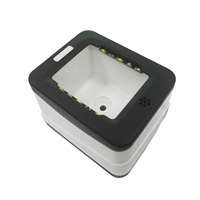 Escáner de código de barras con cable de código QR USB/RS232 de escritorio, Caja de pago, escaneo CMOS 2d, código móvil para supermercado, HS-2001D