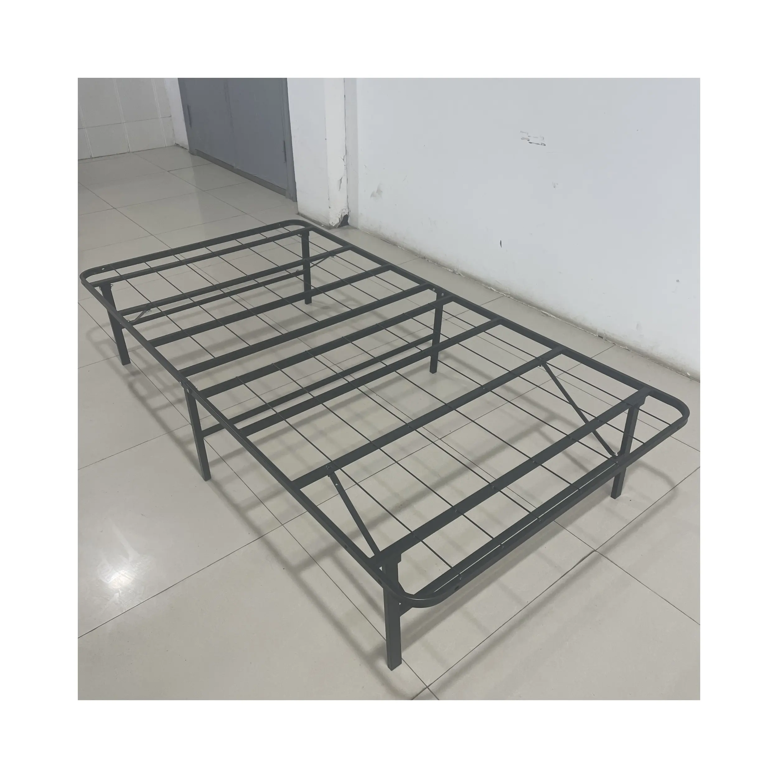 Base de lit plate-forme de fondation de matelas de cadre de lit en métal pliant à bas prix