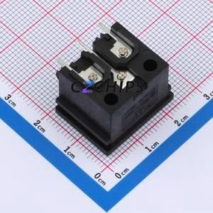 DB-6-1P4P3 AC Power Connector Bent Lead Through Hole Connector IEC 320-C6 1 3 Right Angle Insert - Product Image 2