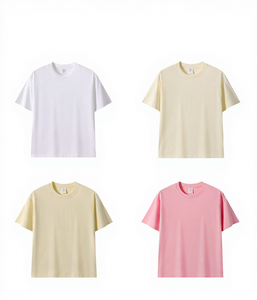 230GSM 100% Cotton Vintage Wash T Shirt Oversized Loose Crew <b>Neck</b> Short Sleeve Tee for Men - Product Image 5