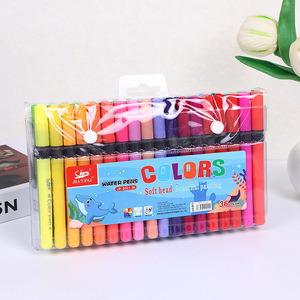 Juego de Marcadores Acrílicos Marca DC para Estudiantes de Primaria, 24 Colores, Borrables, Lavables, Resistentes al Agua, Rotuladores de Colores para Arte - Product Image 6