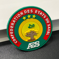 Patchs en PVC souple 3D personnalisables en forme de cœur, d'étoile et d'alphabet, avec adhésif 3M pour bouteilles d'eau et gobelets