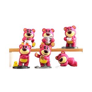 Orsetto Fragola Pazzo, Modello in PVC Fatto a Mano, Orsetto con Sedere Rosso Virale, Decorazione da Scrivania, Regalo, Bambola per Ragazze - Product Image 5