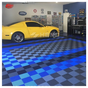 Dalles de sol de garage à installation facile, dalles de sol en plastique emboîtables pour salle de sport, atelier de detailing automobile, atelier, salon de beauté 4S - Product Image 4
