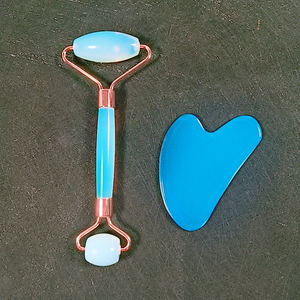 Masseur facial roulant en opale pour soins de beauté DIY avec boîte cadeau Faceroller - Product Image 5