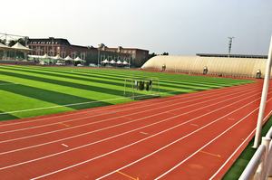 INOLP, suministro directo de fábrica, sistema mixto de tartán competitivo de alta calidad, Pista Atlética certificada por IAAF por rollo prefabricado - Product Image 5