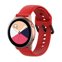 Bracelet en silicone pour Samsung Galaxy Watch Active 2, bracelet pour Garmin 245, bracelet Galaxy Watch 6, boucle noire