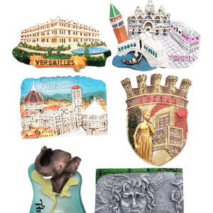 Imanes de nevera de resina conmemorativos de atracción turística transfronteriza Yijia, Venecia, Italia, Francia, Roma, tridimensional - Product Image 1